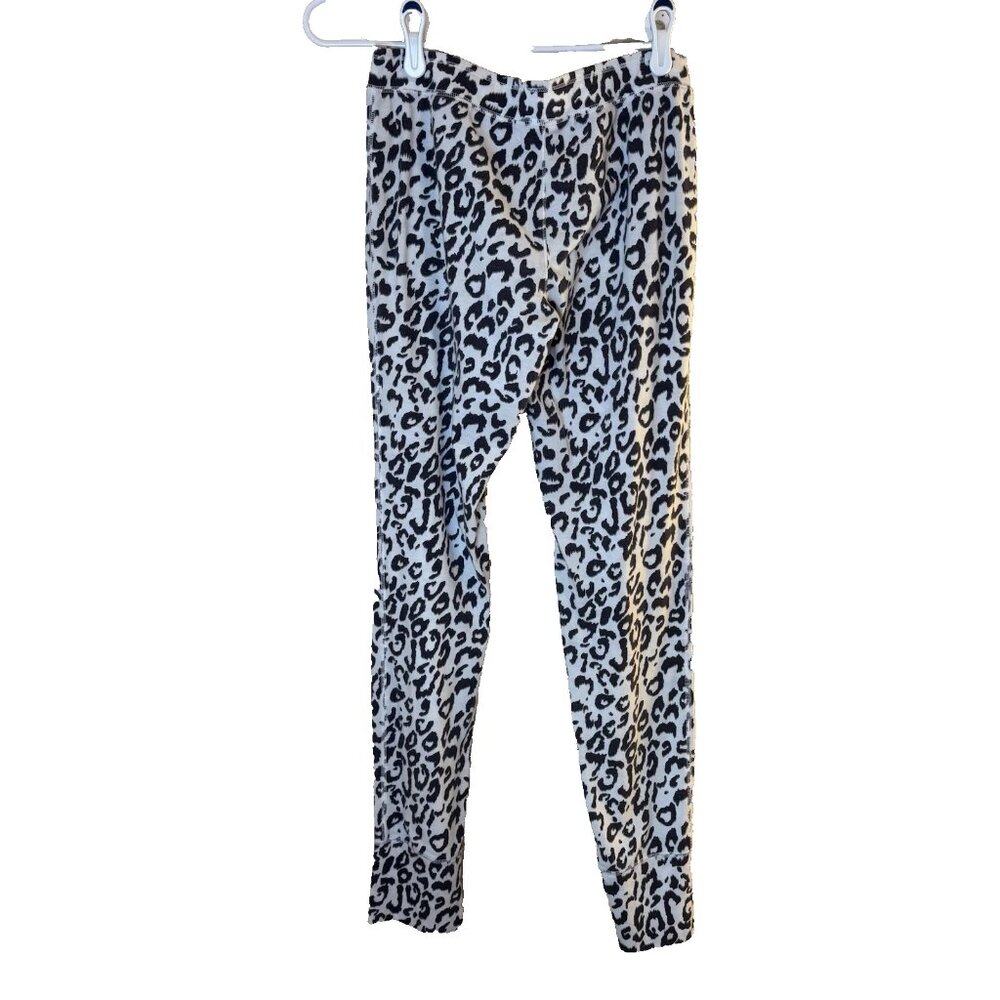 Victoria's Secret Black & White Leopard Print Pajama Pants Size S #224 - Picture 4 of 6
